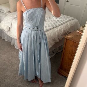 Perfect Blue striped maxi dress